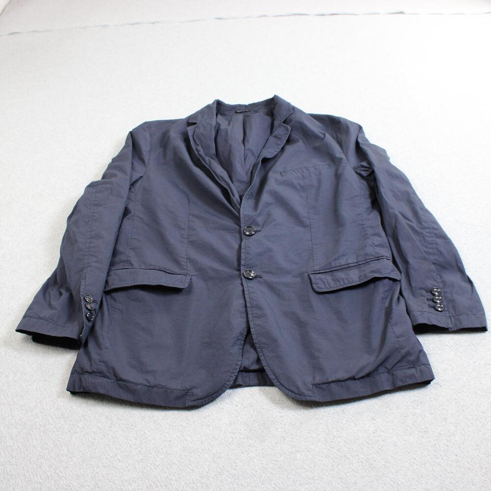 Massimo Dutti Blazer Men 42 Blue Sport Coat Jacket Heritage Academia Lightweight